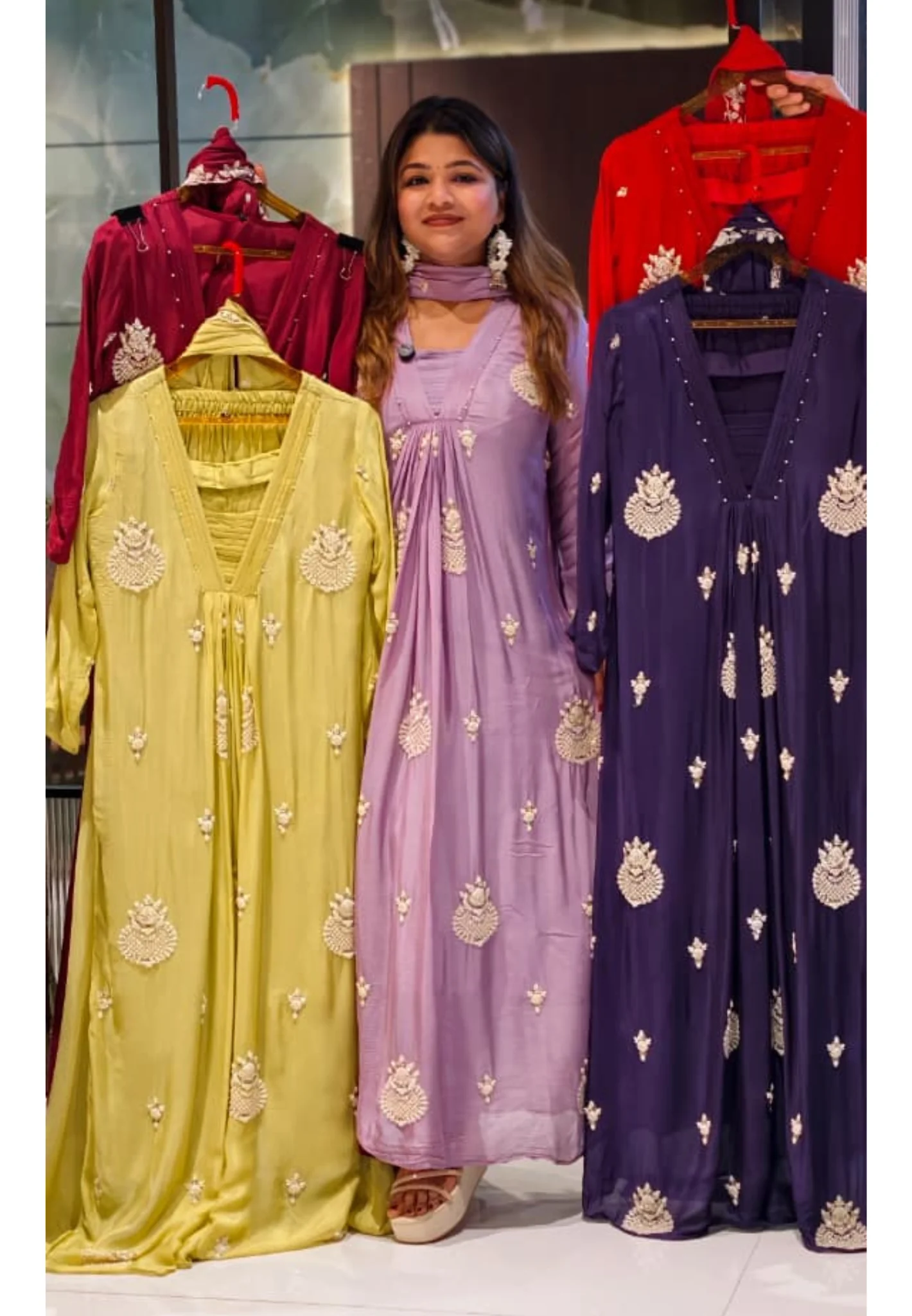 Flowy Embellished Anarkali