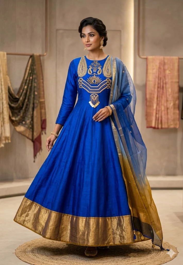 Royal Blue Occasion Anarkali