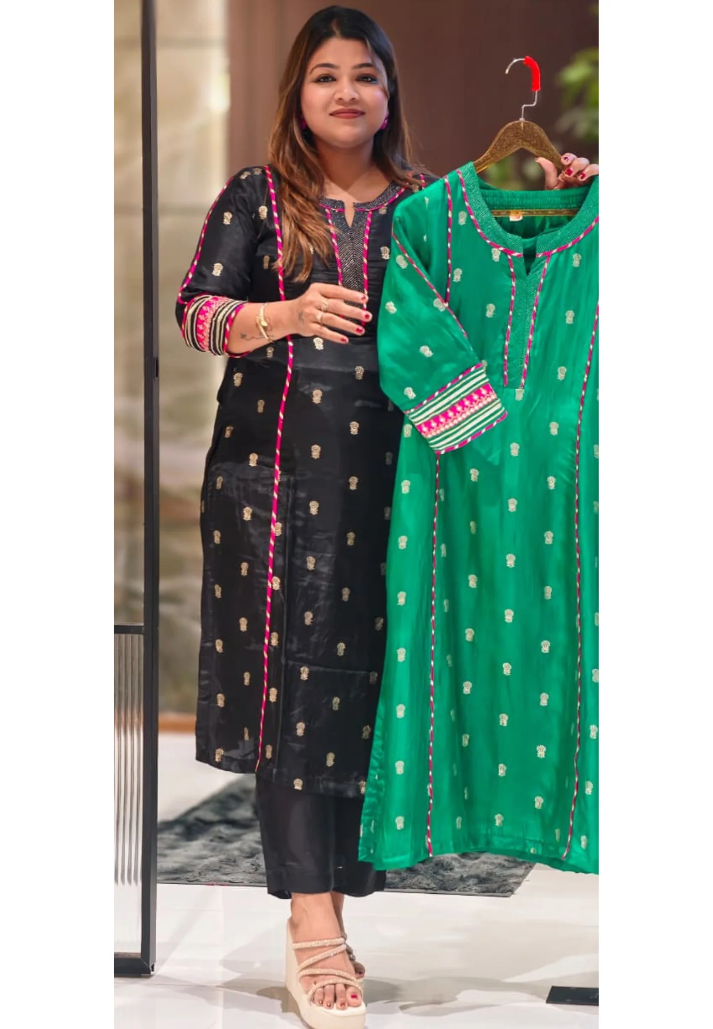 Traditional Highlight Kurta Pant Set